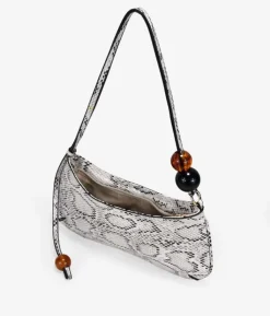 Bosanova Sacs Porté Épaule | Petits Sacs | Sac bandoulière serpent avec perles marbrées