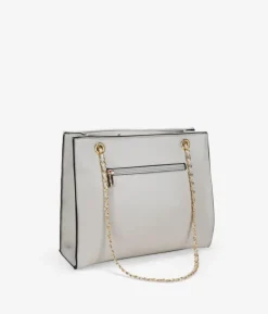 Bosanova Sacs Shopper | Sacs Porté Épaule | Sac bandoulière Stone avec anses chaîne