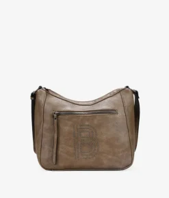 Bosanova Sacs À Bandoulière | Sac bandoulière taupe à clous