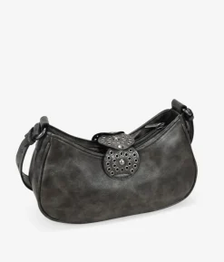 Bosanova Sacs Porté Épaule | Petits Sacs | Sac bandoulière taupe à rabat cowboy