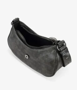 Bosanova Sacs Porté Épaule | Petits Sacs | Sac bandoulière taupe à rabat cowboy