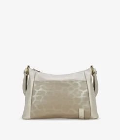 Bosanova Sacs À Bandoulière | Sac bandoulière taupe avec poche à imprimé léopard