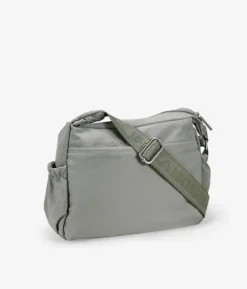 Bosanova Sacs À Bandoulière | Sac bandoulière taupe avec fermeture éclair et coeurs cousus