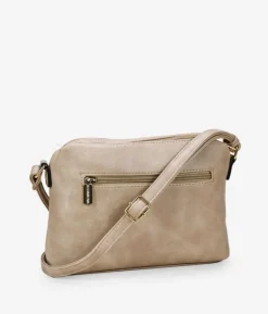 Bosanova Sacs À Bandoulière | Sac bandoulière taupe avec broderie