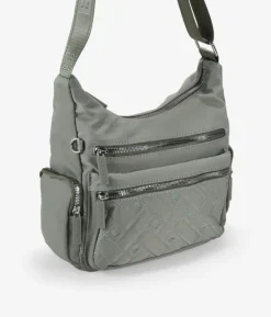 Bosanova Sacs À Bandoulière | Sac bandoulière taupe avec fermetures éclair