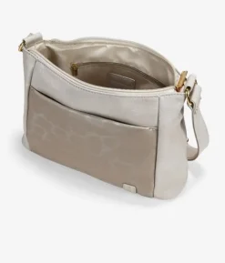 Bosanova Sacs À Bandoulière | Sac bandoulière taupe avec poche à imprimé léopard