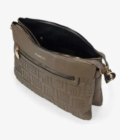 Bosanova Sacs À Bandoulière | Sac bandoulière taupe avec ceinture et gravure
