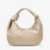 Bosanova Sacs Porté Épaule | Petits Sacs | Sac bandoulière tressé beige avec noeud