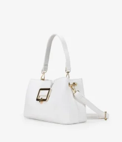Bosanova Sacs À Bandoulière | Sacs Porté Épaule | Sac blanc avec rabat et fermoir