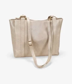 Bosanova Sacoche Pour Ordinateur Portable | Sacs Shopper | Sac cabas beige clouté pour ordinateur portable