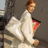 Bosanova Sacs Shopper | Sacs Porté Épaule | Sac cabas en toile dorée avec fermeture éclair