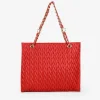 Bosanova Sacs Shopper | Sacs Porté Épaule | Sac cabas rouge avec chaîne