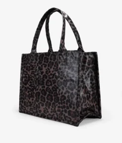 Bosanova Sacs Shopper | Sacs Porté Épaule | Sac cabas zippé léopard