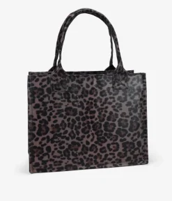 Bosanova Sacs Shopper | Sacs Porté Épaule | Sac cabas zippé léopard