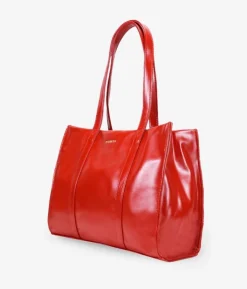 Bosanova Sacs Shopper | Sacs Porté Épaule | Sac cabas zippé rouge