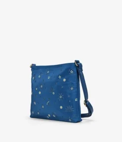 Bosanova Sacs À Bandoulière | Sac carré bleu avec broderie