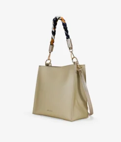 Bosanova Sacs À Bandoulière | Sacs Porté Épaule | Sac carré doré avec anse mouchoir