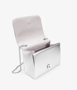 Bosanova Sac Minaudières | Petits Sacs | Sac de fête argenté à rabat