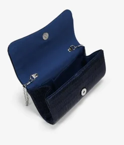 Bosanova Sac Minaudières | Petits Sacs | Sac de fête bleu à rabat plissé