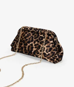Bosanova Sac Minaudières | Sacs À Main | Sac de fête léopard avec chaîne