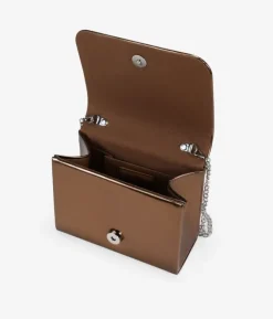 Bosanova Sac Minaudières | Petits Sacs | Sac de fête marron avec rabat