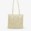 Bosanova Sacs Raphia Et Crochet | Sacs Shopper | Sac de plage en raphia beige
