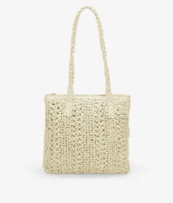 Bosanova Sacs Raphia Et Crochet | Sacs Shopper | Sac de plage en raphia beige
