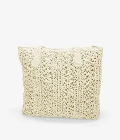 Bosanova Sacs Raphia Et Crochet | Sacs Shopper | Sac de plage en raphia beige