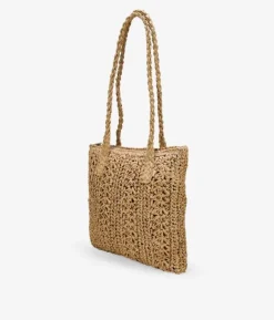 Bosanova Sacs Shopper | Sacs Raphia Et Crochet | Sac de plage en raphia grillé