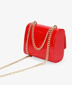 Bosanova Sac Minaudières | Petits Sacs | Sac de soirée en cuir verni rouge