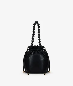 Bosanova Sac Minaudières | Petits Sacs | Sac de soirée noir avec anse en pierre