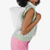 Bosanova Sacs Porté Épaule | Sac en nylon blanc avec chaîne