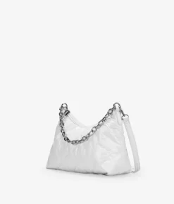 Bosanova Sacs Porté Épaule | Sac en nylon blanc avec chaîne