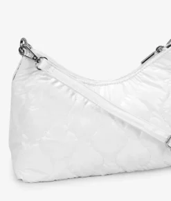 Bosanova Sacs Porté Épaule | Sac en nylon blanc avec chaîne