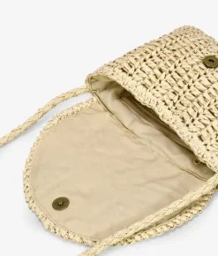 Bosanova Sacs À Bandoulière | Sacs Raphia Et Crochet | Sac en raphia beige à rabat