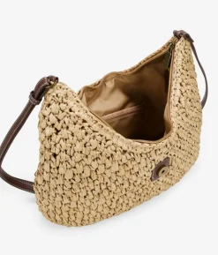 Bosanova Sacs Raphia Et Crochet | Sac en raphia marron clair à rabat