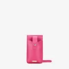Bosanova Sac Minaudières | Sacs À Bandoulière | Sac mobile rose avec portefeuille