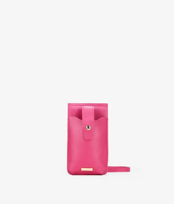 Bosanova Sac Minaudières | Sacs À Bandoulière | Sac mobile rose avec portefeuille