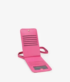 Bosanova Sac Minaudières | Sacs À Bandoulière | Sac mobile rose avec portefeuille