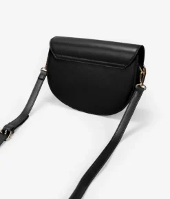 Bosanova Sacs Porté Épaule | Petits Sacs | Sac noir avec rabat et chaîne
