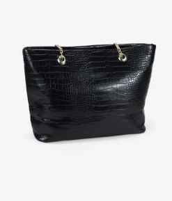 Bosanova Sacs Shopper | Sacoche Pour Ordinateur Portable | Sac ordinateur noir effet crocodile