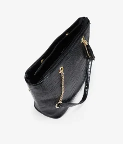 Bosanova Sacs Shopper | Sacoche Pour Ordinateur Portable | Sac ordinateur noir effet crocodile