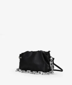 Bosanova Sacs Porté Épaule | Petits Sacs | Sac pochette noir avec chaîne