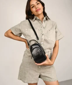 Bosanova Sacs À Bandoulière | Petits Sacs | Sac pour téléphone portable noir avec fermeture éclair