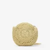 Bosanova Sacs Raphia Et Crochet | Sac rond en raphia beige