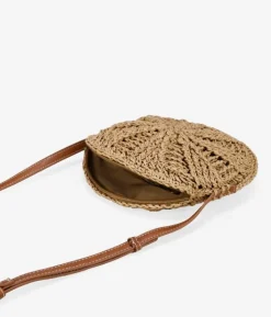 Bosanova Sacs Raphia Et Crochet | Petits Sacs | Sac rond marron en raphia