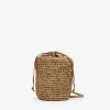 Bosanova Sacs À Bandoulière | Sacs Raphia Et Crochet | Sac seau en raphia camel