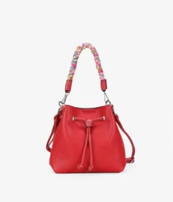 Bosanova Sacs À Bandoulière | Petits Sacs | Sac seau rouge avec anse amovible