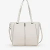 Bosanova Sacs Shopper | Sacs Porté Épaule | Sac shopping beige pour ordinateur portable avec clous
