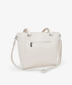 Bosanova Sacs Shopper | Sacs Porté Épaule | Sac shopping beige pour ordinateur portable avec clous